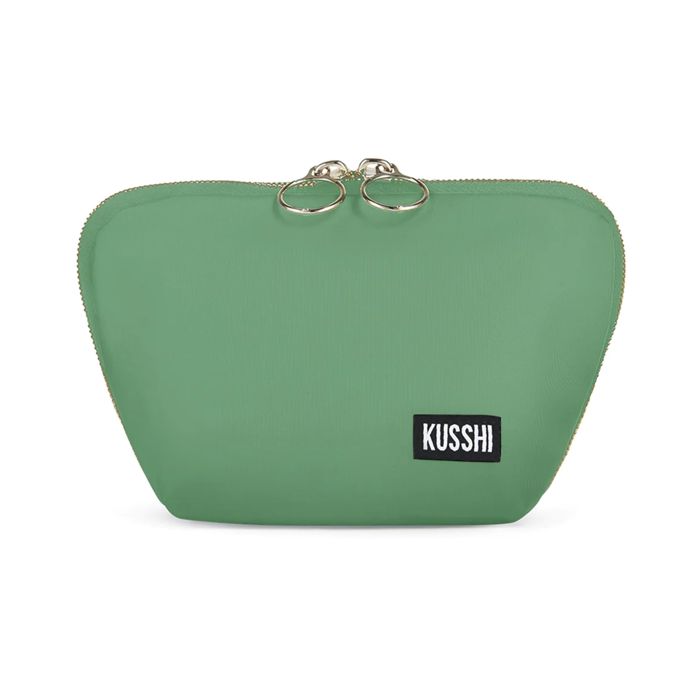 Kusshi Everyday Makeup Bag Kelly Green/Navy